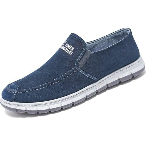 2021 Spring Autumn New Chinese Style Mens Vulcanize Shoes Light Comfortable Solid Colors Shallow Flat Canvas Shoes for Daily