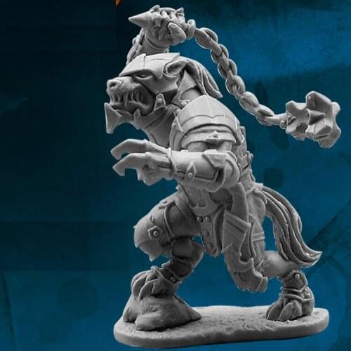 50mm Scale Unpainted Resin Cesar Werewolf Warrior collection figure
