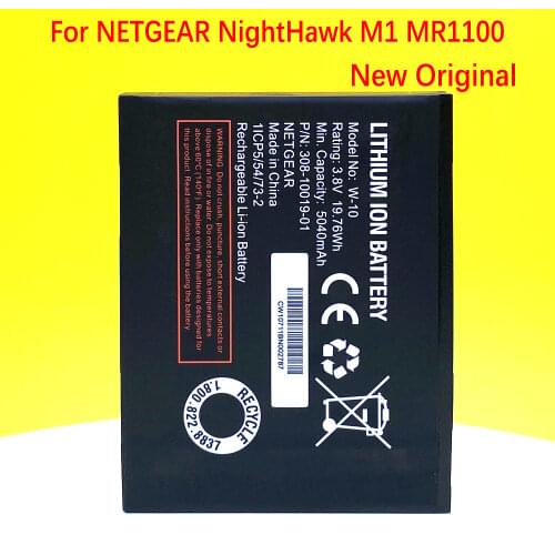 In stock 5040mAh W-10 Battery For NETGEAR NightHawk M1 MR1100 High Quality Battery New Production Home delivery+Tracking Number