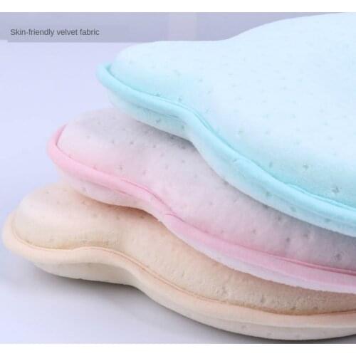 2020 New Comfortable Skin-friendly Baby Stereotyped Pillow 0-12 Months Baby Pillow Correction Head Shape Memory Foam Baby Pillow