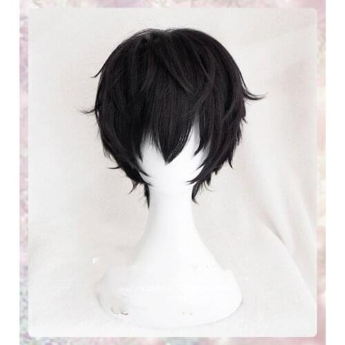 Game High quality P5 Persona 5 Kurusu Akira Joker Cosplay Wig Anti-wrinkle Curly Hair Cosplay Hair