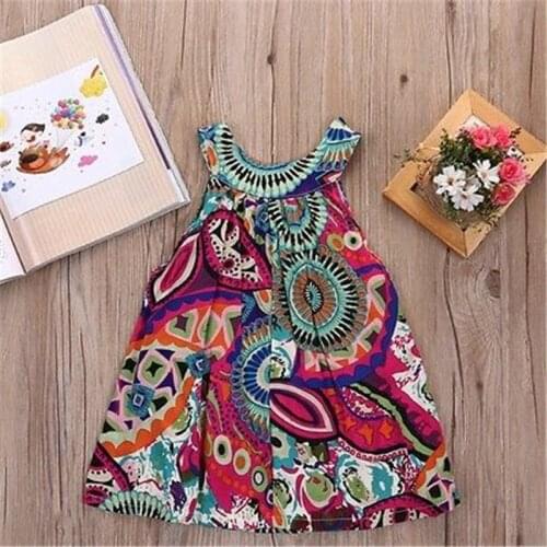 Kids Girls Toddler Baby Sleeveless Princess Dress Bow Flower Tutu Dresses Cute