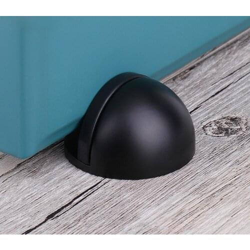SSMX Brushed alloy door stop Rubber door stop Silent door stopper Door shock absorber Door stop on the floor Furniture hardware