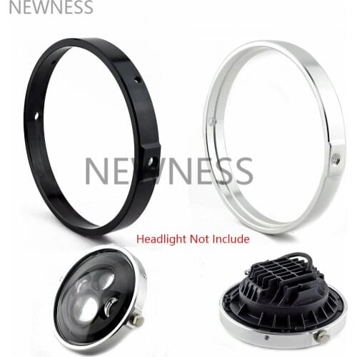 Bike Round LED Headlight Adapter Ring Mount For Harley Honda Kawasaki 7" Headlight Housing Headlamp Trim Ring Mount Bracket
