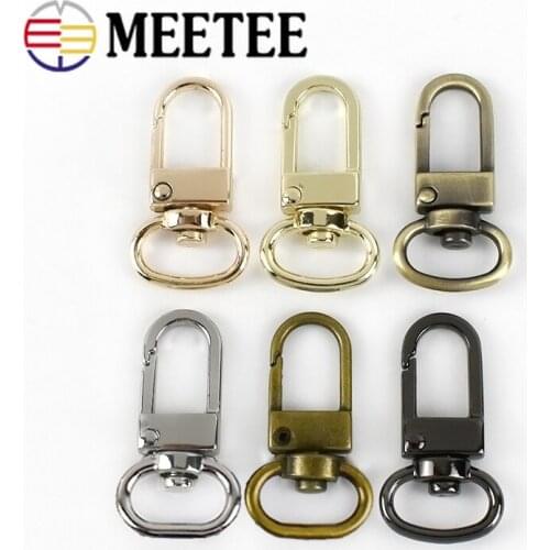 50pcs 13x34mm Metal Buckles Bags Swivel Clasps Lobster Handbag Belt Strap Chain Snap Hook DIY Hardware Accessories