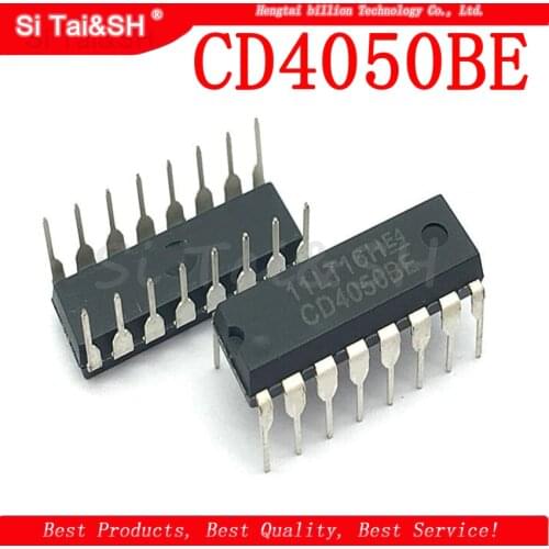 10PCS CD4050BE DIP16 CD4050 DIP 4050BE DIP-16 new and original IC Six-phase buffer/converter