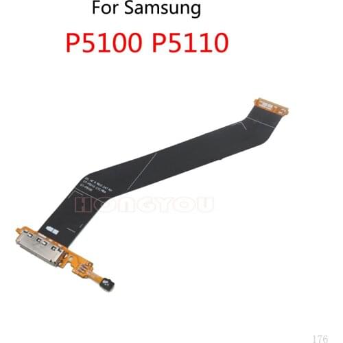 10PCS/Lot For Samsung Galaxy Tab 2 10.1 P5100 P5110 GT-P5100 USB Charge Dock Connector Charging Port Jack Socket Plug Flex Cable