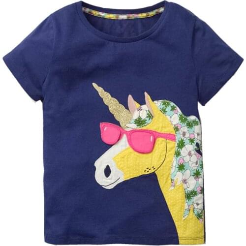 2020 New Summer T-Shirt Cartoon Tops Kids Clothing Children Casual Clothing Cotton T-shirt For Girls Boys For 1-6 Years Old