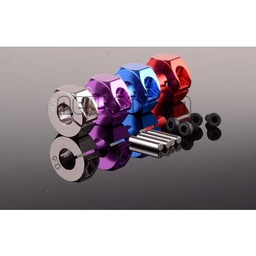 4PCS STUKS Metalen 5mm binnendiameter Hubs 6MM Dikte 12MM Wiel Hex Drive Adapter RC AUTO HEX6.0 NIEUWE ENRON