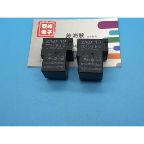 5pcs ZD4115-S-C-DC12V-C6 Zhende Relay ZND a Set of Conversion 6-Pin Replacement SLA-12VDC-SL-C