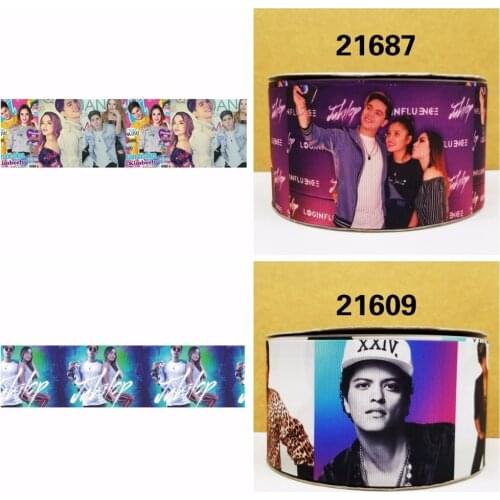 Free shipping 50 yard cartoon printed grosgrain ribbon 21687