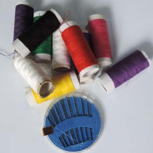 Household Articles 10 Color Lines Plus A Set Of Needles Be Easy To Carry About Convenient