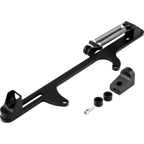 Black Aluminum Throttle Bracket Cable adjustable dual return stainless steel springs fit for Holley 4500 Series Carburetor