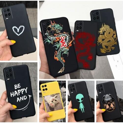 Black Silicone Phone Bumper For Oppo A54 A74 A94 Case Anti-dirty Soft Cool Coque Matte Cover For OPPO A 74 54 94 CPH2239 Funda