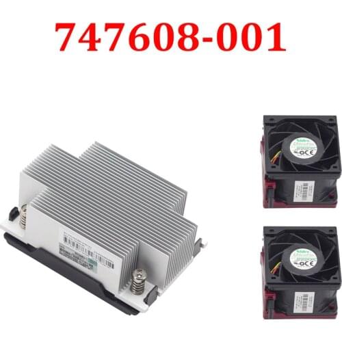 FOR HP DL380 DL380p G9 Xeon CPU Kit Heatsink 747608-001 Coolin Fan 747597-001