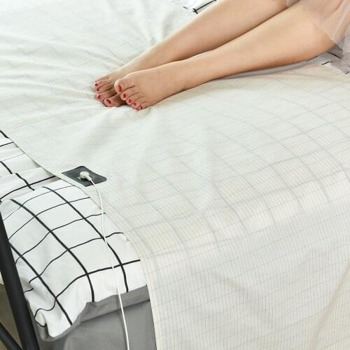 EarthHalf Sheet-Silver Antimicrobial Conductive Fabric Grounded sheet For Health & EMF Protection