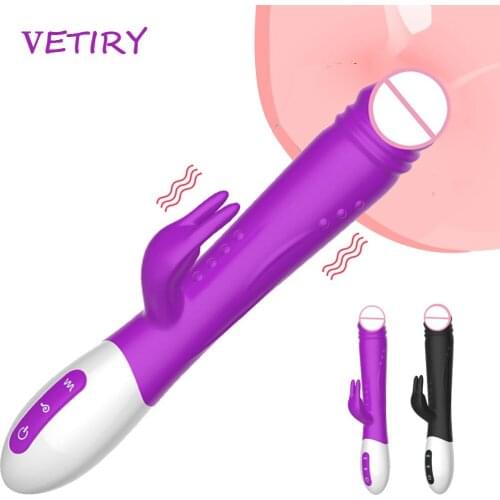 Dildo Rabbit Vibrator Vagina Clitoris Stimulator G-spot Massager USB Recharge Female Masturbator Sex Toys For Women 10 Speed