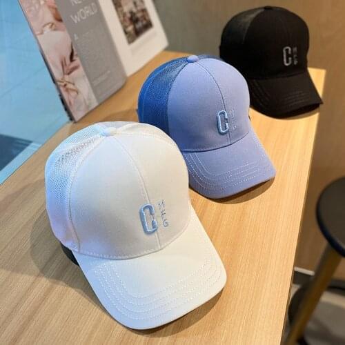 Big C Letter Embroidery Summer Hats for Men Women Brand Baseball Cap Fashion Designer Hat Cotton Mens Cap Snapback Gorras Mujer