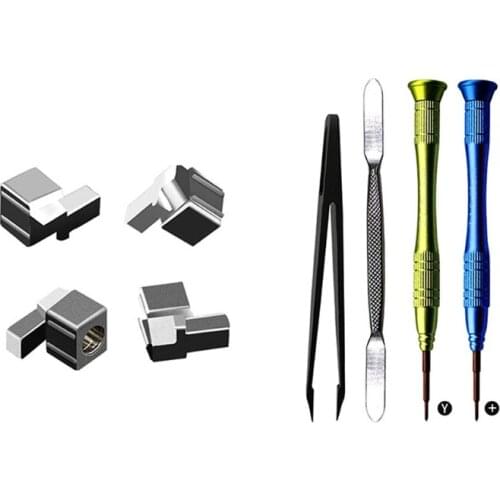 12 in 1 Kit Metal Lock Buckle for Switch Repair Parts with Screwdrivers