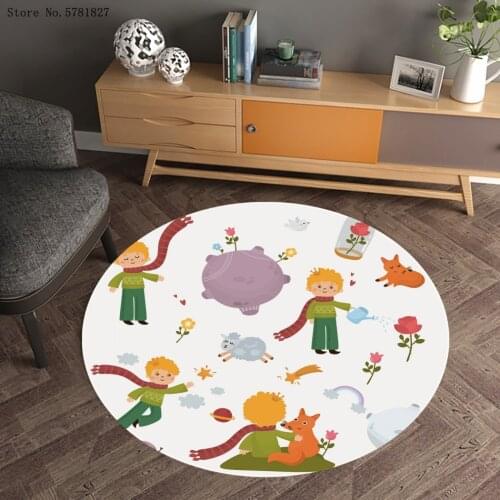 The Little Prince Round Carpet 3D Print Little Boy Carpet Home Custom Cartoon Mat For Bedroom Floor Rug Room Floor Carpet