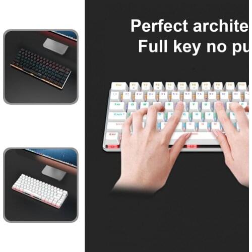 Lightweight AJAZZ Reliable 2 Colors Optional Office Keyboard Comfortable for PC