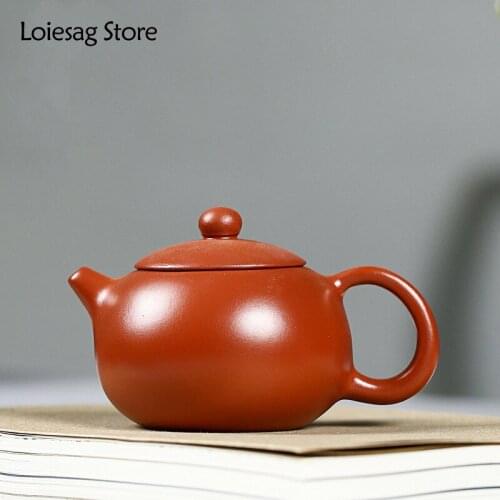 Loiesag 200ml Yixing Antique purple clay teapot Raw ore DaHongPao Xishi teapots single pot Zisha Kung Fu tea set Health tea pot