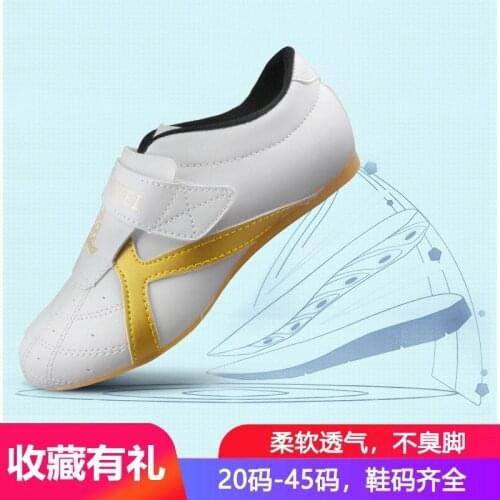 Spot Adult Children Taekwondo Tai Chi Shoes Wear-resistant Beef Tendon Bottom Men And Women Martial Arts Shoes