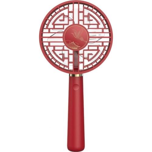 Mini Fan Chinese Style USB Rechargeable 3 Wind Speeds Mini Handheld Electronic Fan Mini Cooler Fan Air Conditioner For Outdoor