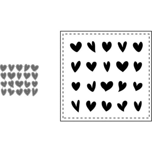 Love Heart Shape Set Scrapbooking Paper Metal Craft Dies For Card Making Cut Dies 2021 Embossing New