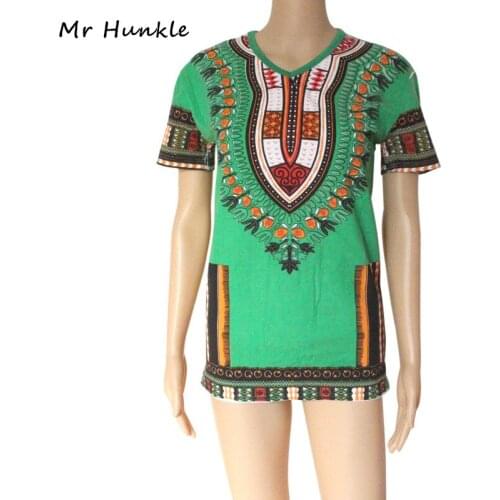 Mr Hunkle New Fashion African Clothing Dashiki Printted T-shirt African T-shirt for boys,girls without pockets