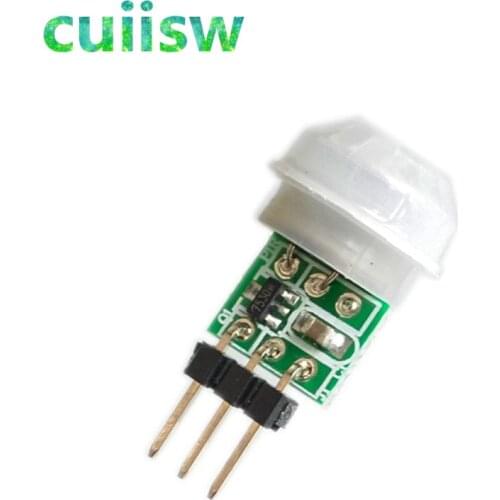 10PCS Mini IR Pyroelectric Infrared PIR Motion Human Sensor Automatic Detector Module AM312 Sensor DC 2.7 to 12V