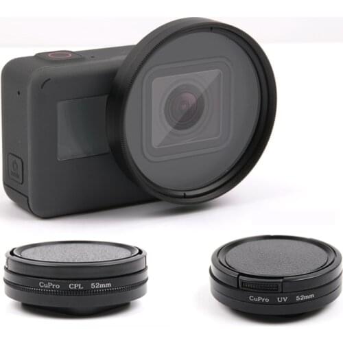 Professional 52mm UV Filter for GoPro Hero 5 6 7 Black Action Camera with Lens Cover Mount For Go Pro 7 6 Accessories
