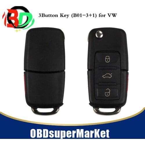 KD900 URG 200 Remote Control 3Button Key (B01-3+1) for V W 5pcs/lot with fast shipping