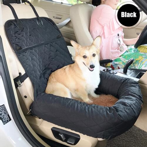 Pet Dog Car Booster Seat With Safety Buckle Dog Pad Outdoor Traveling Basket Bag Pet Drive Kennel Dog Car Seat Bed Travel Seat