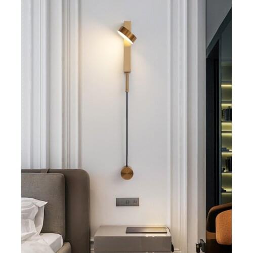 Modern simple lighting modern design LED lighting indoor wall lamp rotary dimming wall switch wall mounted decorative roo lamp