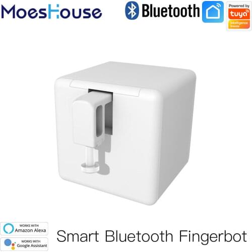 MoesHouse Tuya Smart Bluetooth Switch Fingerbot Button Pusher Smart Life App Voice Control via Alexa Google Assistant