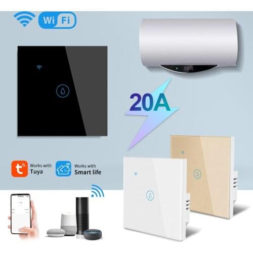 PSSRISE Intelligent WiFi Zigbee Water Heater Touch Wall Switch Tuya App Remote Alaxa Voice Control