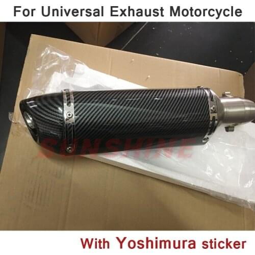Universal 51mm Motorcross Exhaust Pipe Motorcycle Muffler DB Killer Escape Modified Pitbike For R77 R11 MT09 ZX10R GSR 750 R6 R3