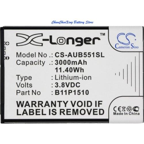 Cameron Sino High Quality 3000mAh Battery B11Bj9c, B11P1510 for Asus X013DB, ZB551KL, Zenfone Go TV