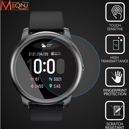 1/2Pieces 9H Premium Tempered Glass For Haylou Solar LS05 Smartwatch Screen Protector For XiaoMi Haylou Solar Film Accessories