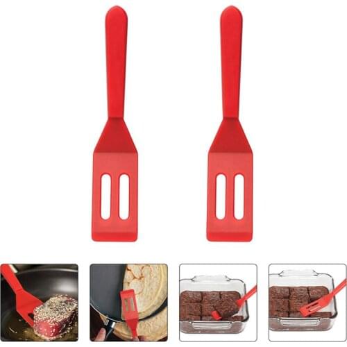 2pcs Silicone Baking Utensil Non Stick Steak Spatula Silicone Baking Cookie Spatula Kitchen Tools
