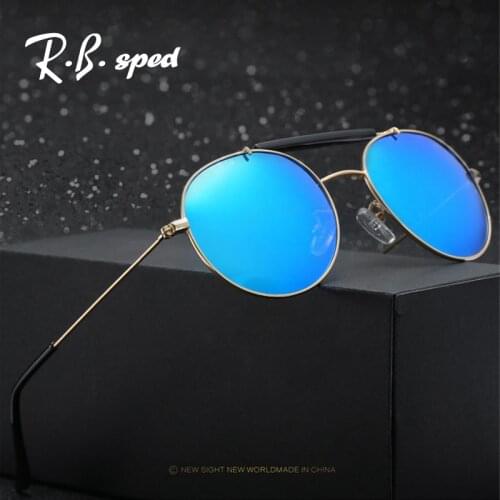 2017 Round Polarized sunglasses Men Women Brand designer mens sun glasses steampunk goggles Eyewear driving glasses gafas de sol