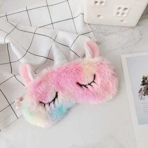 Wholesale 60 pcs A Lot Soft Rainbow Unicorn Plush Toy Eye cover Adorable Plush Unicorn Stuffed Animal Unicorn Plush Toys