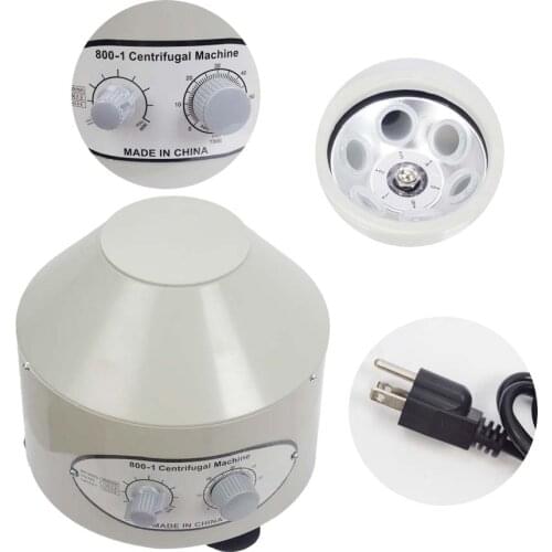 800-1 Low Speed Desktop Medical Lab Centrifuge machine Laboratory Centrifuges Electric 4000rpm 6 x 20ml