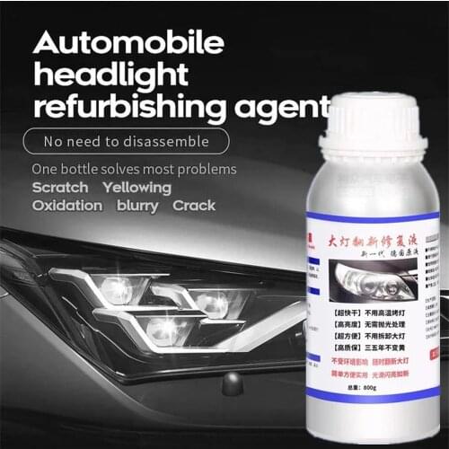 Car Auto Headlight Polish Lens 800ml Coating Liquid Fluid Lens Repair Kit New