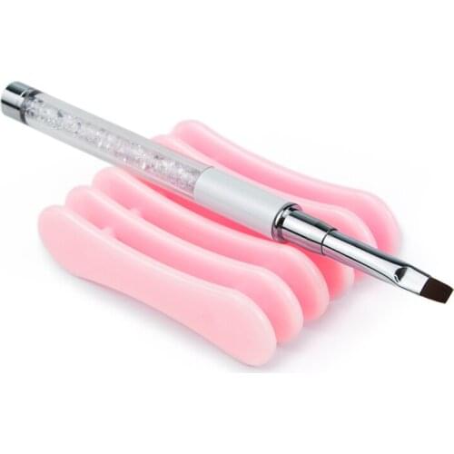 Nail Art Penholder Nails Salon Brush Rack Accessory Carving UV Gel Crystal Pen Carrier Storage Manicure Tool Stand Holder