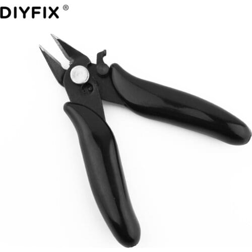 DIYFIX Mini Diagonal Cutting Pliers Wire Cable Side Flush Cutter with Lock for Heating Wire Coils Hand Tool Herramientas