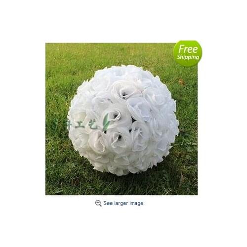 30CM 12 inch Artificial Simulation of high-quality encryption kissing rose flower ball for the New Year festive Wedding Decorati