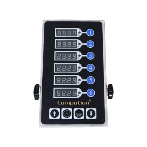 Commercial sixth 6-channel timer countdown reminder burger kitchen dedicated