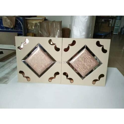 High quality Latest technology leather panel embroidery art faux leather wall panel 3D wall sticker